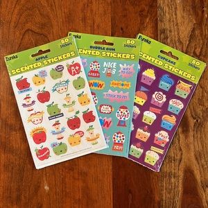 Eureka Classroom Supplies Scented Stickers for Teachers, 80pc each pack